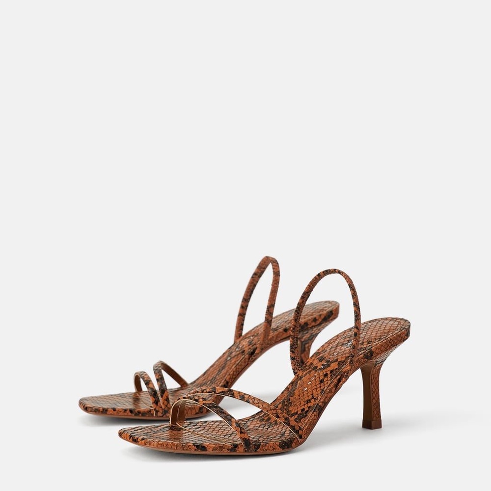 Zara Snakeskin Heels